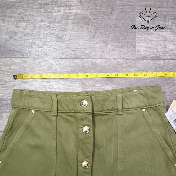 Michael Kors Denim Midi Skirt Size 8 - Picture 3 of 5